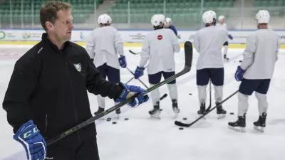 novi selektor Edo Terglav- 08. 04. 2024 - hokejska reprezentanca v dvorani Tivoli nadaljuje priprave na svetovno prvenstvo divizije I-A //FOTO: Jaka Gasar