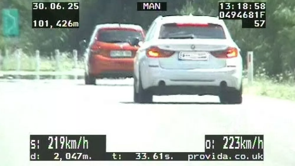 prehitra vožnja, radar, hitrost, globaFoto: PU Murska sobota