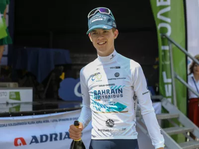 Jakob OMRZEL08.06.2025 - Kolesarska dirka po sloveniji - kolesarstvo - cilj Novo MestoFoto: Luka Cjuha