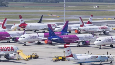 Pogled na dunajsko letališče