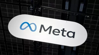 FILE PHOTO: The logo of Meta is seen during the Viva Technology conference dedicated to innovation and startups at Porte de Versailles exhibition center in Paris, France, June 12, 2025. REUTERS/Benoit Tessier/File Photo