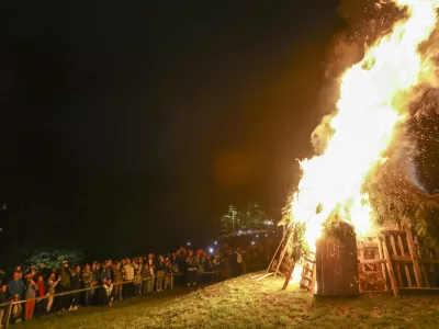 30.4.2023 - praznik 1. maj kresovanje na Rožniku 22. uri bo prižig kresa; LJUBLJANAFoto: Luka Cjuha
