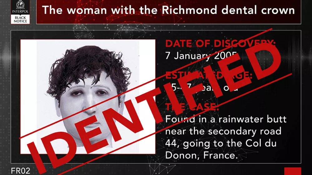 Francoske oblasti so po dvajsetih letih identificirale ženko, truplo katere so 2005 na&scaron;li v zbiralniku deževnice. Gre za Hakimo&nbsp;Boukerouis. 