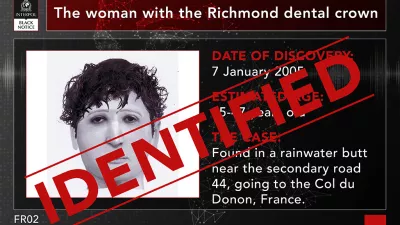 Francoske oblasti so po dvajsetih letih identificirale ženko, truplo katere so 2005 na&scaron;li v zbiralniku deževnice. Gre za Hakimo&nbsp;Boukerouis. 