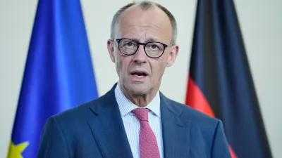 German Chancellor Friedrich Merz speaks during a joint press conference with Federal Minister of Health Nina Warken after the cabinet meeting at the chancellery in Berlin, Germany, Wednesday, April 29, 2026. (AP Photo/Ebrahim Noroozi)