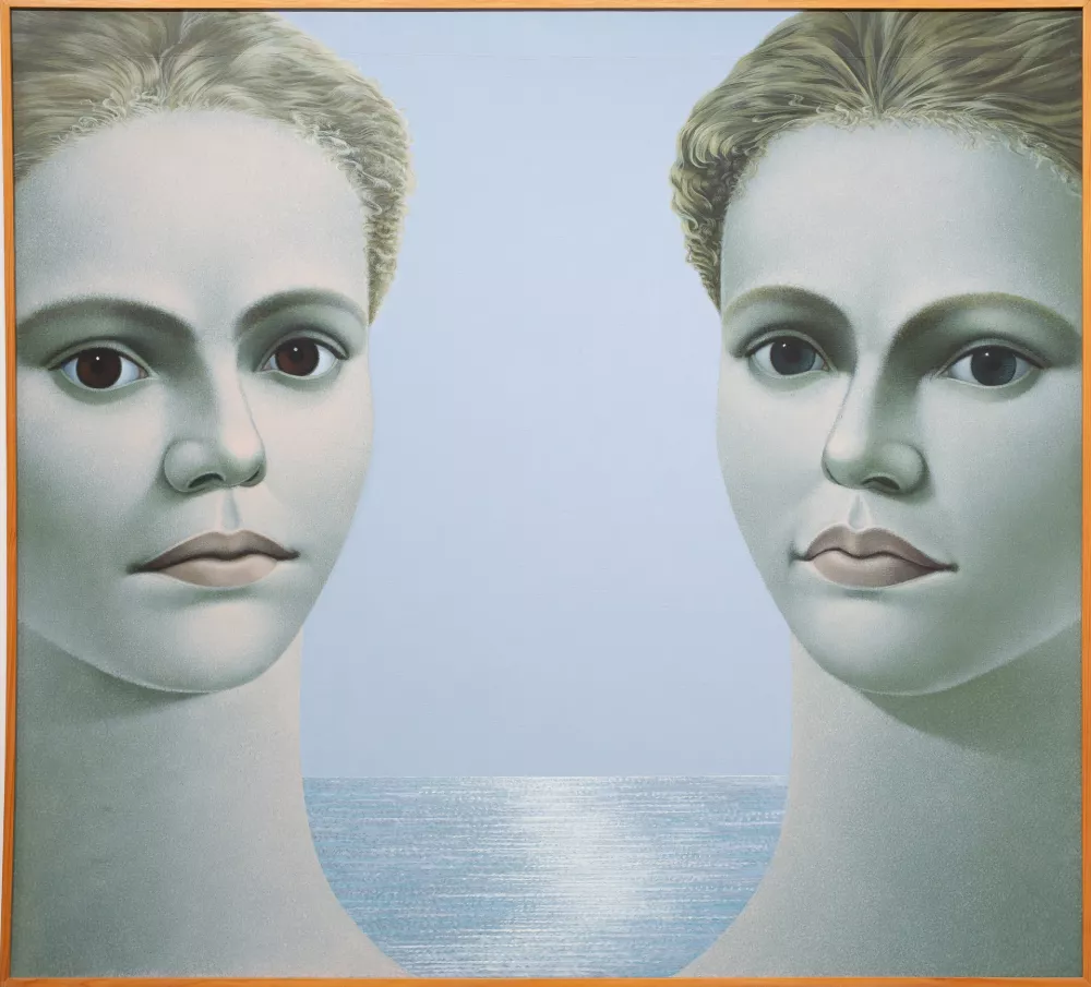 Metka Kra&scaron;ovec, PREHOD, 4. IX. 1992, akril na platnu, 145 x 160 cm / Foto: Arne Brejc