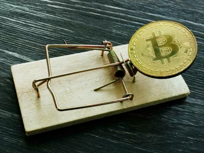 2CA0P1P Mousetrap and bitcoin coin. Cryptocurrency scam or fraud concept. / Foto: Reuters