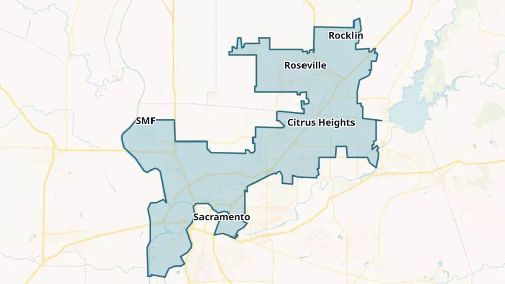 April 14, 2026: Image of the map for California's 6th Congressional District in the U.S. House of Representatives. (Credit Image: ? The Sacramento Bee via ZUMA Press Wire)