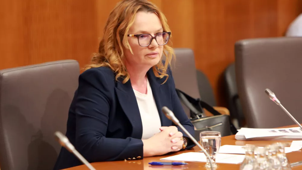 02.06.2026 - predstavitev ministrice za lokalno samoupravo, kohezijo in regionalni razvojMonika Kirbi&scaron; RojsFoto: Tomaž Skale