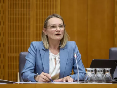 Polona Rifelj2.6.2026 - predstavitev kandidatke za ministrico za okolje in prostor Polone Rifelj pred pristojnim odborom DZFoto: Luka Cjuha