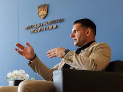 Ljubljana, DZ.Pogovor s predsednikom DZ Zoranom Stevanovicem.