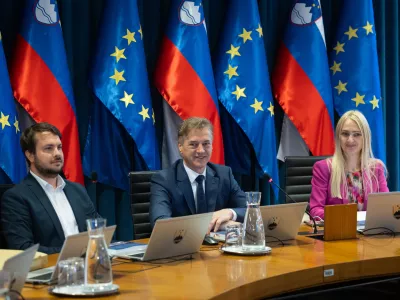 Ljubljana, vlada.Zadnja redna tedenska seja vlade Roberta Goloba.