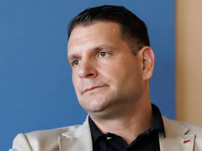 Ljubljana, DZ.Pogovor s predsednikom DZ Zoranom Stevanovicem.