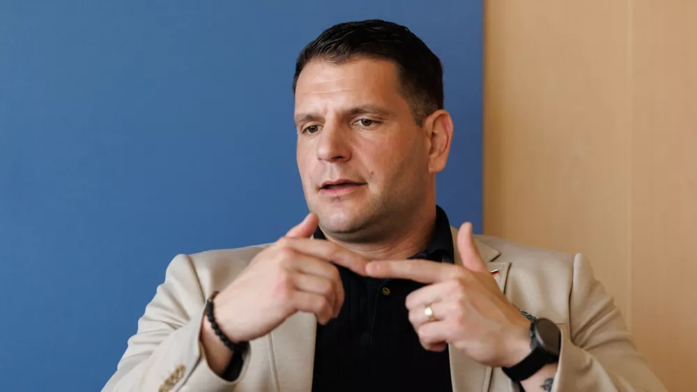 Ljubljana, DZ.Pogovor s predsednikom DZ Zoranom Stevanovicem.