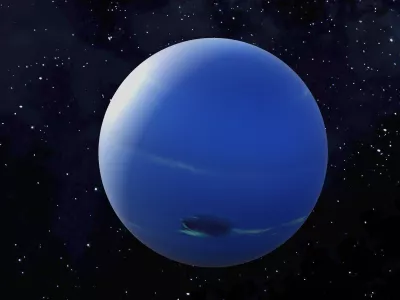 Neptune, ustvarjen s pomočjo 3D-animacije / Foto: Istock