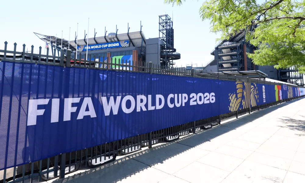 Jun 4, 2026; Philadelphia, Pennsylvania, USA; A general view of scenes around Lincoln Financial field ahead of the 2026 FIFA World Cup. Mandatory Credit: Bill Streicher-Imagn Images