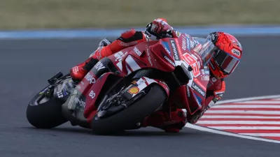 MotoGP - Hungarian Grand Prix - Balaton Park Circuit, Balatonfokajart, Hungary - June 7, 2026 Ducati Lenovo Team's Marc Marquez in action during the MotoGP race REUTERS/Bernadett Szabo