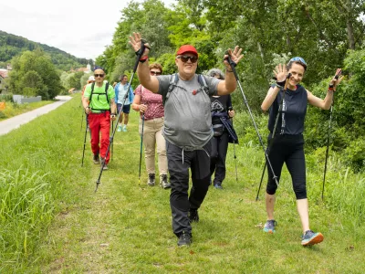 nordijska hoja, terme čatež, pohodniki, dan nordijske hoje / Foto: Koka Press, Katja Kodba