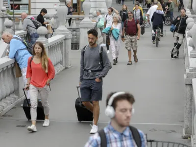 - Ljubljana - - 10.06.2022 - Turizem v Sloveniji &ndash; poletna turistična sezona - turisti - //FOTO: Jaka Gasar