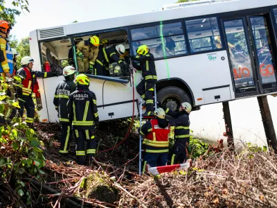  - 10.09.2022 - regijska re&scaron;evalna vaja 'Železni&scaron;ka nesreča Kranj 2022'. v organizaciji Gasilsko re&scaron;evalne službe GARS Kranj in urada za operativo Uprave RS za za&scaron;čito in re&scaron;evanje izpostave Kranj //FOTO: Bojan Velikonja