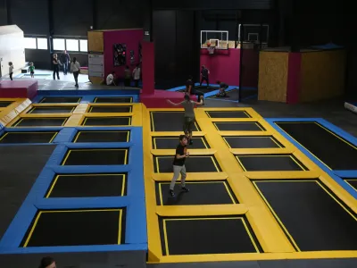 - 23.02.2018 - Trampolin Park WOOP!, Lesko&scaron;kova cesta 3 v Ljubljani - BTC  //FOTO: Luka Cjuha.