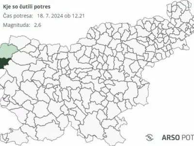 Potres v bližini Breginja