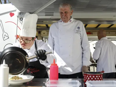 - 18.03.2023 - &Scaron;tula 23 Ljubljana &Scaron;entvid &ndash; dogodek "Kupidova žlica" &ndash; prvo evropsko gastronomsko tekmovanje za osebe s posebnimi potrebami ob svetovnem dnevu Downovega sindroma (21. 3.) v organizaciji dru&scaron;tva Downov sindrom; FOTO: Jaka Gasar