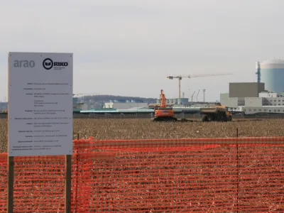 Začetek pripravljalnih del, odlagaliče nizko in srednje radioaktivnih odpadkov (NSRAO), Vrbina pri Krkem. Foto: ARAO