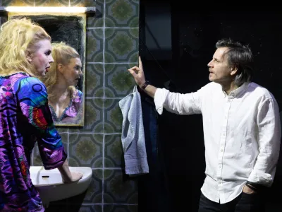 Pre&scaron;ernovo gledali&scaron;če Kranj: <br>Milan Ram&scaron;ak Marković <br>DEŽEVEN DAN V GURLITSCHU <br>Režiser Sebastijan Horvat