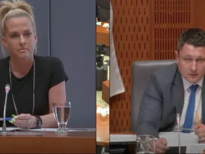 Petra Zakraj&scaron;ek in Ale&scaron; Rezar na zasli&scaron;anju v DZ 7. junija.