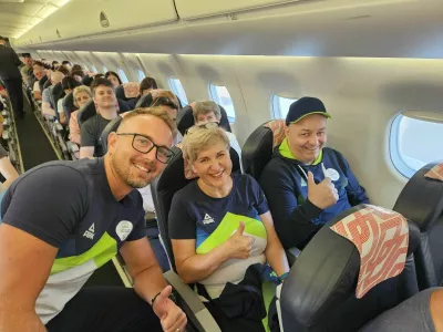 V Pariz je že prispela prva ekipa para&scaron;portnikov. Parastrelca Frančka Gorazda Tir&scaron;eka, spremljata trenerka Andreja Gorjup in fizioterapevt Luka Vukan (na levi). F 