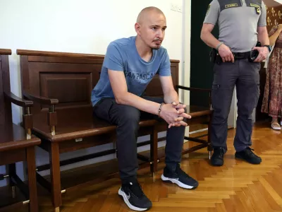 25.07.2024 - sodi&scaron;če, obtoženi Ale&scaron; Kro&scaron;eljFoto: Tomaž Skale