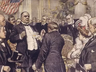 &Scaron;tudija atentata / Foto: Achille Beltrame/wikipedia