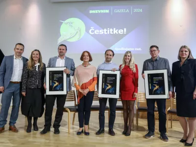 1.10.2024 - 24. Slovenska GAZELA 2024 &ndash; regijski izbor najbolj&scaron;ih najhitreje rastočih podjetij &ndash; razglasitev Gazele Gorenjske regije.  FOTO: Luka Cjuha