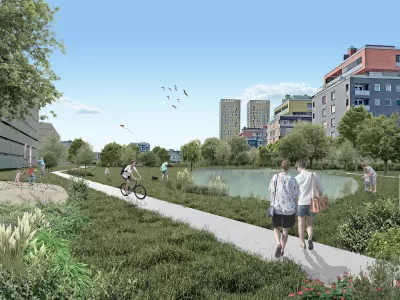 Na območju remize LPP v &Scaron;i&scaron;ki bo v nedoločeni prihodnosti zrasla soseska z mestnim parkom. Foto: W SUPA