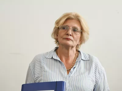 Lidija Giuliatti Bajželj - 24.08.2023 &ndash; sojenje Lidiji Giuliatti Bajželj, osumljeni kaznivega dejanja napeljevanja k umoru svojega sina Andreja Bajžlja //FOTO: Nik Erik Neubauer