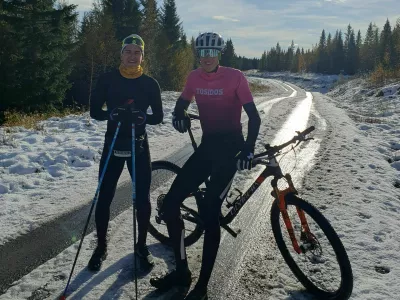 smučarski tek, Anže Gros in Nejc &Scaron;tern