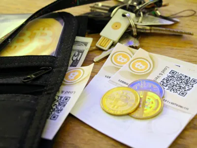 bitcoin, kriptovaluta, kriptovalute, virtualna valuta, virtualni denar<br><br>foto: Zach Copley (Wikimedia)