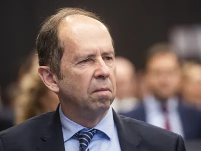 Du&scaron;an Mramor - 17.12.2019<br>Ljubljana, Hotel Intercontinental.<br>Dogodek ob 30-letnici Ljubljanske borze.<br>Nekdanji financni minister Dusan Mramor.