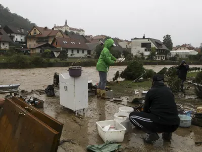 &Scaron;kofja Loka - Pu&scaron;tal05.08.2023 najhuj&scaron;e poplave v zgodovini Slovenije - slovenija pod vodo - poplave - sanacija - či&scaron;čenjeFOTO: Luka Cjuha