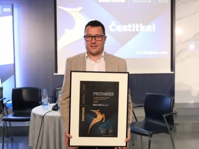  direktor podjetja&nbsp;RIKO EKOS&nbsp;Ale&scaron; Knavs - 27.09.2023&nbsp;- 23. Slovenska GAZELA 2023 &ndash; regijski izbor najbolj&scaron;ih najhitreje rastočih podjetij v organizaciji časnika Dnevnik &ndash; razglasitev dolenjsko-posavske gazele 2023 v Novem mestu&nbsp;//FOTO: Bojan Velikonja